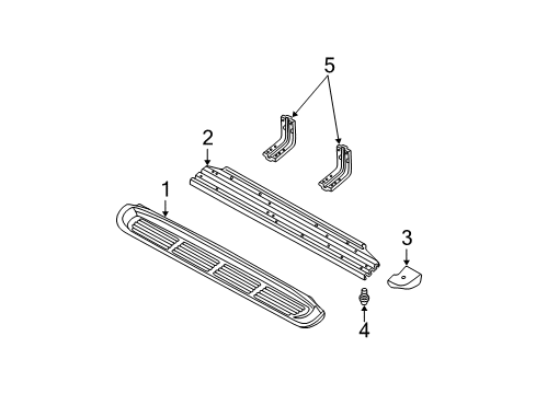 2004 Ford F-350 Super Duty Running Board Diagram