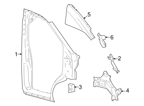 2024 Ford E-Transit Aperture Panel Diagram 2 - Thumbnail