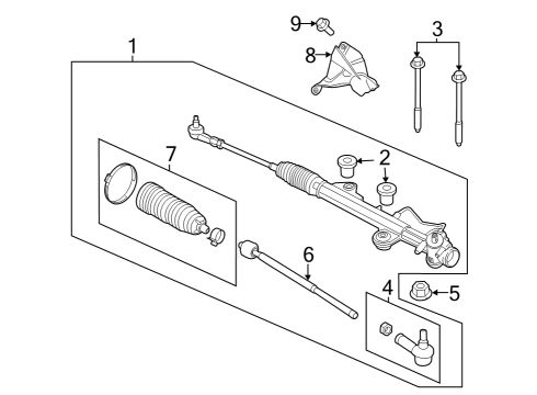 2023 Ford Transit-350 Steering Gear & Linkage Diagram 3 - Thumbnail