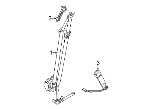 2024 Ford Maverick Front Seat Belts Diagram
