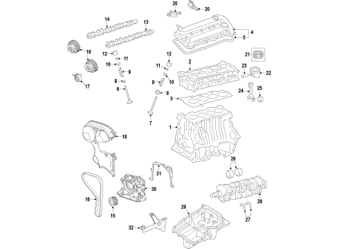 2014 Ford Transit Connect Camshaft & Timing Diagram