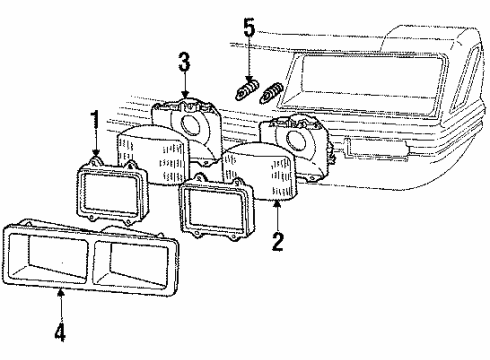 1986 Ford Mustang Bulbs Diagram