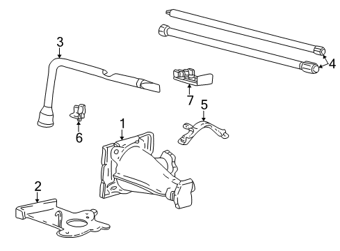 2000 Ford Excursion Under Hood Components Diagram