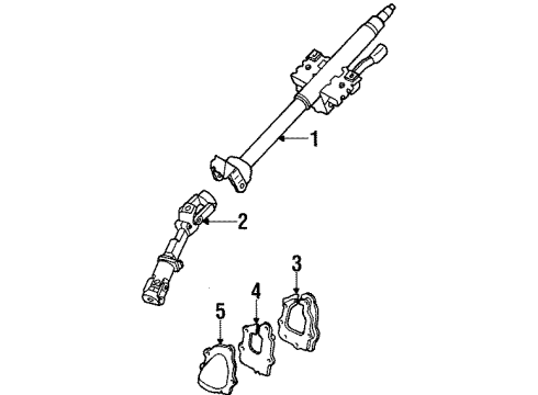 1998 Ford Escort Shaft & Internal Components Diagram