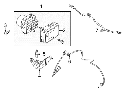 2013 Ford Explorer ABS Components Diagram