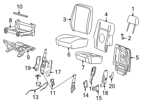 2004 Ford Explorer Rear Seat Diagram