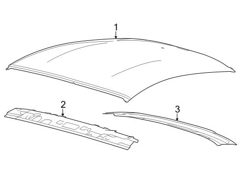 2025 Ford Mustang Roof & Components Diagram