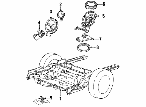 1992 Mercury Sable Fuel Supply Diagram