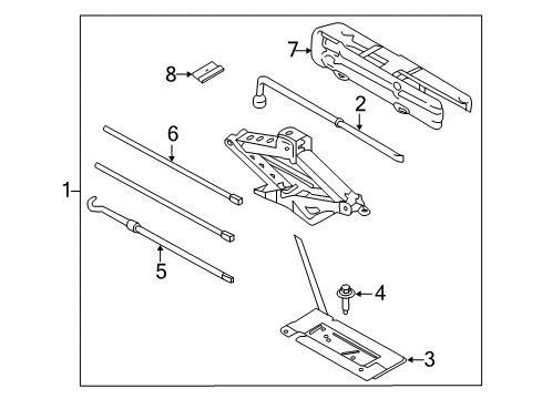 2019 Ford F-150 Jack & Components Diagram