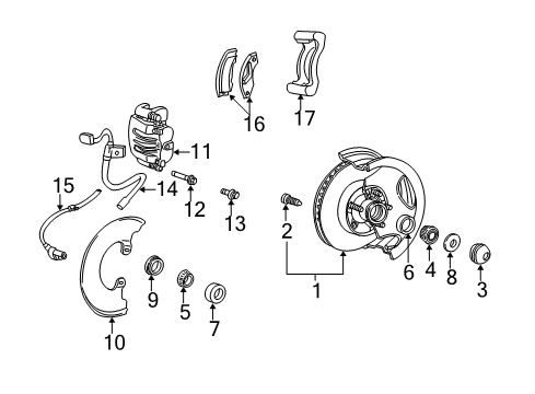 2005 Ford Explorer Sport Trac Anti-Lock Brakes Diagram