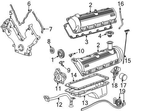 2002 Ford F-250 Super Duty Engine Parts Diagram