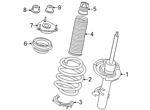 2025 Ford Transit-150 Struts & Components Diagram