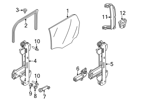 2000 Ford Focus Rear Door Diagram