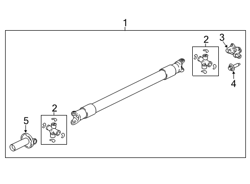 2025 Ford Expedition Drive Shaft - Rear Diagram