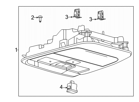 2025 Ford Expedition Overhead Console Diagram