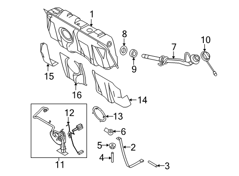 2011 Mercury Grand Marquis Fuel Supply Diagram