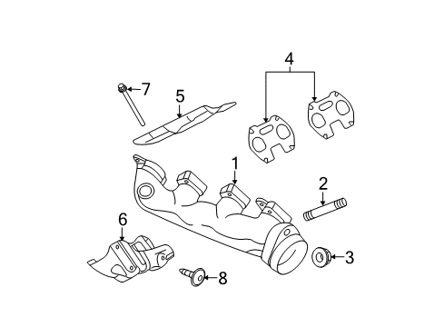 2009 Ford Expedition Heat Shield, Driver Side Diagram for 7C3Z-9Y427-C