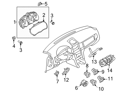 2010 Lincoln MKZ Trunk Diagram