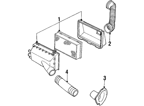 1990 Ford Escort Air Inlet Diagram 2 - Thumbnail