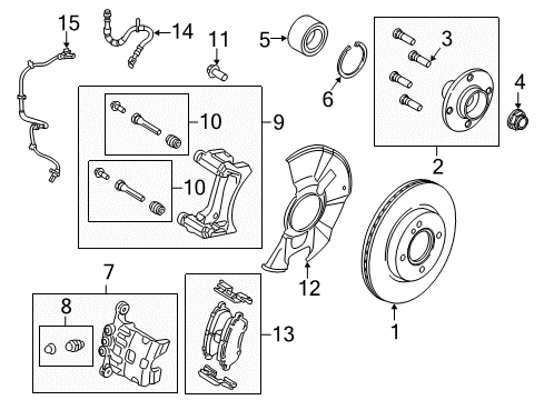 2019 Ford Fiesta Brake Components Diagram 2 - Thumbnail