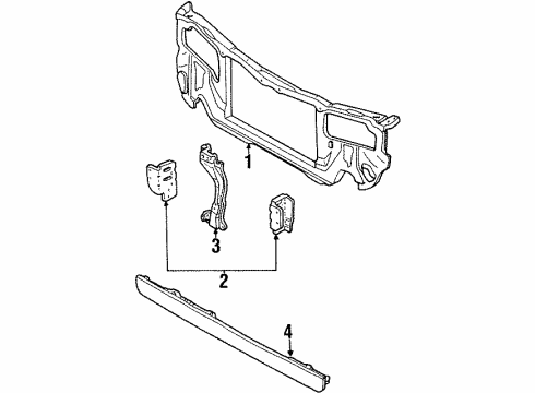 1999 Ford Escort Radiator Support Diagram