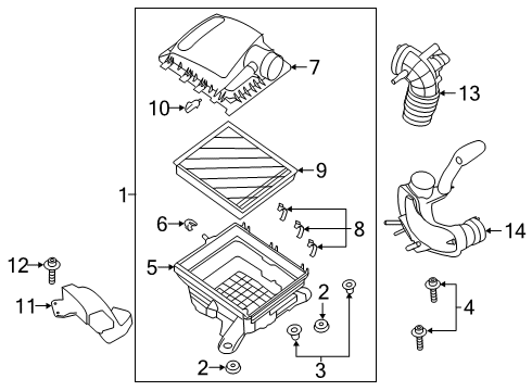 2019 Ford Ranger Filters Diagram