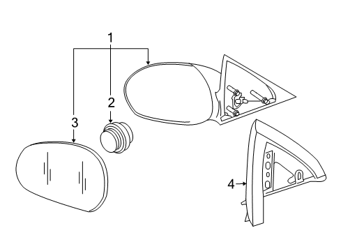2011 Mercury Mariner Outside Mirrors Diagram
