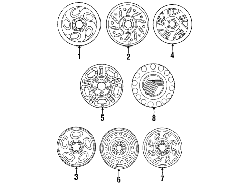 2001 Mercury Mountaineer Wheels Diagram