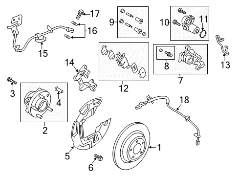 2017 Lincoln MKZ Rear Brakes Diagram