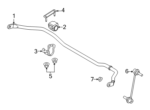 2025 Lincoln Navigator Stabilizer Bar & Components Diagram