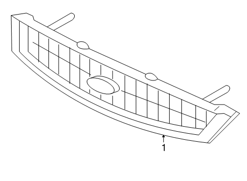 2007 Ford Focus Grille & Components Diagram