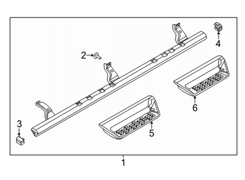 2023 Ford Ranger Running Board Diagram 3 - Thumbnail