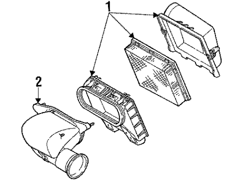 1990 Lincoln Mark VII Air Inlet Diagram