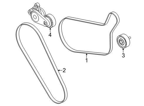 2024 Lincoln Nautilus Belts & Pulleys Diagram