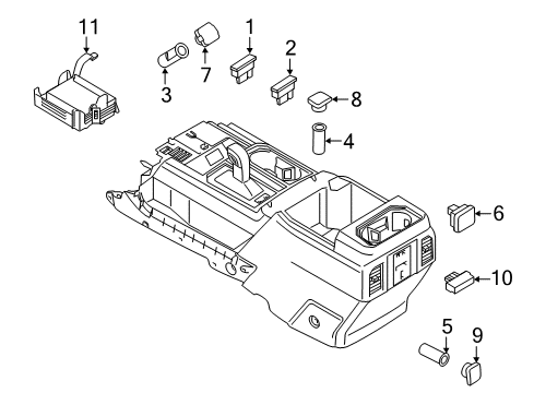 2016 Ford F-150 Power Outlet, Rear Diagram for FL3Z-19N236-A