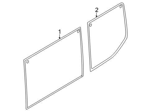 2024 Ford Transit-350 HD Glass - Side Panel Diagram 3 - Thumbnail