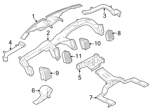 2022 Ford Expedition Ducts Diagram