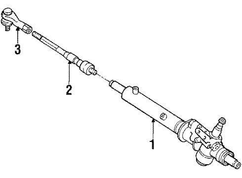 1990 Ford Probe Steering Gear & Linkage Diagram
