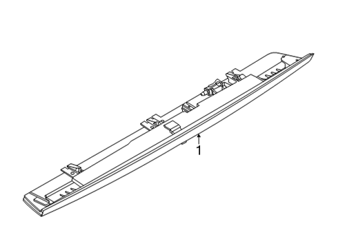 2024 Ford Mustang Mach-E High Mount Lamps Diagram