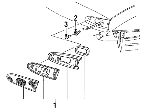 1997 Mercury Sable Backup Lamps Diagram