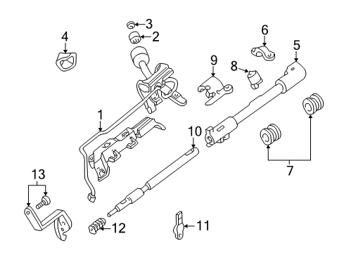 2002 Lincoln Blackwood Gear Shift Control - AT Diagram