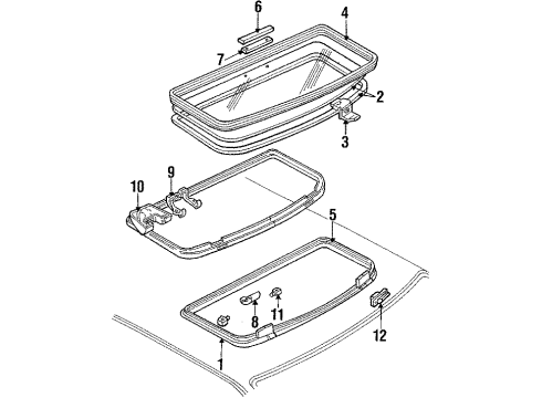 1984 Ford Mustang Sunroof Diagram