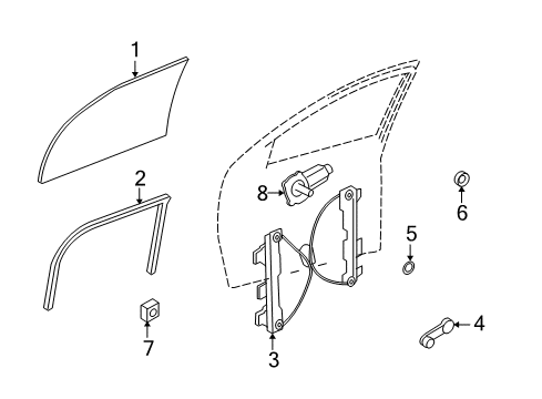 2008 Ford Focus Front Door Diagram