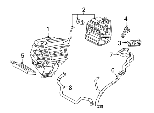 2005 Ford Escape Heater Components Diagram