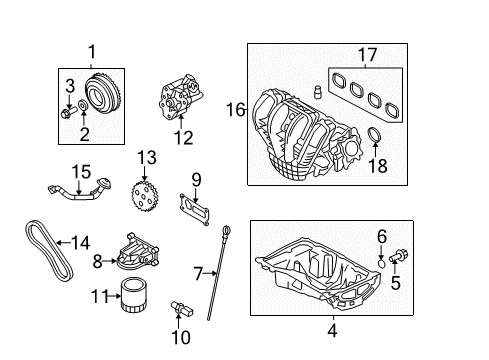 2012 Ford Fusion Engine Parts Diagram
