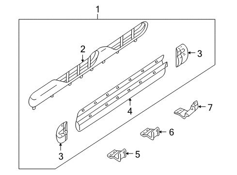 2006 Mercury Mariner Exterior Trim - Pillars Diagram 2 - Thumbnail