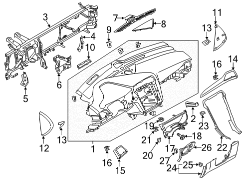 2016 Ford Fusion Instrument Panel Diagram