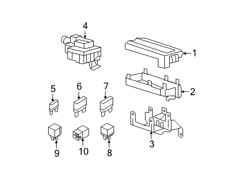 2004 Mercury Mountaineer Fuse & Relay Diagram