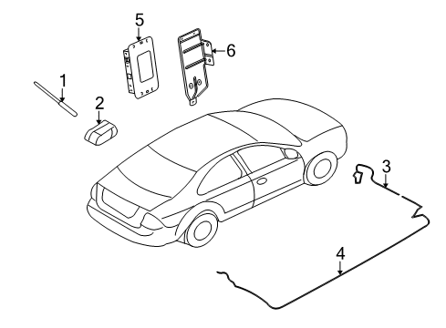 2007 Mercury Milan Antenna & Radio Diagram