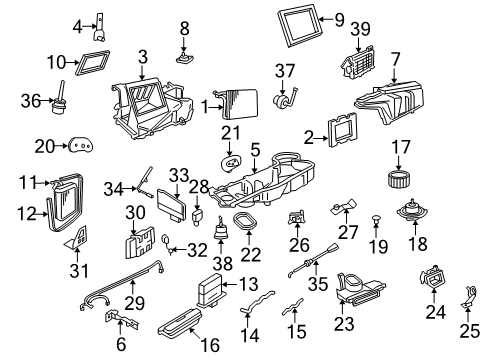 2002 Lincoln Blackwood Control Module Diagram for YL7Z19E624A